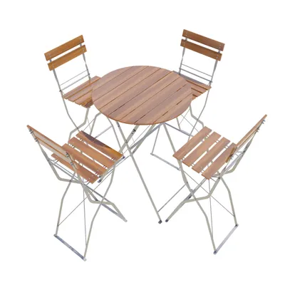 Produktbild von Biergarten Set Biergartengarnitur Biergartenmöbel Hocker Tresenhocker Tisch 5tlg.