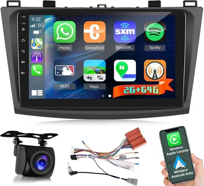 Obrázek produktu pro Android navigace 9 palců pro vozidla s bezdrátovým CarPlay a DSP