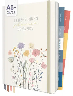 Produktbild von Häfft Lehrer-Planer 2026/2027 / A5+ / Flower Joy