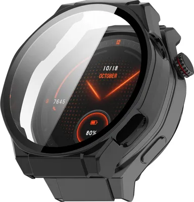 Obrázok produktu pre INF Ochranný kryt pre Honor Watch 5 Ultra - puzdro na PC s tvrdeným sklom čierne