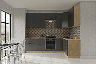 Obrázok produktu pre CRAF R2V moderná rohová kuchyňa 280 x 140, grafit