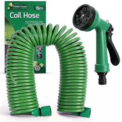 Imagen del producto de Manguera extensible para jardín, flexible, de 15 metros, con 8 funciones de pulverización, ideal para el riego de jardines