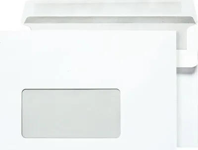 Produktbild von 1000 X OTTO Office Briefumschläge , C6 80 g/m² mit Fenster, selbstklebend - 1000 Stück