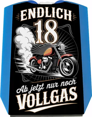 Produktbild von Endlich 18 Motorrad Parkscheibe - nur noch Vollgas