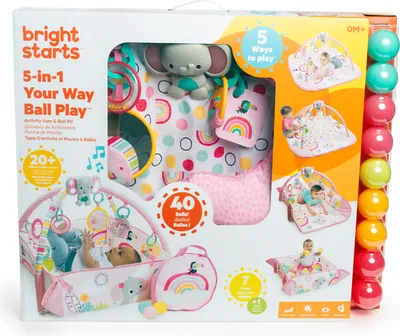 Zdjęcie produktu dla Mata do zabawy dla niemowląt Bright Starts - zestaw 5w1 z piłeczkami