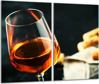 Produktbild von Herdabdeckplatten 2 teilig 30x52 Glaskeramikfeld Abdeckung Glas Wein
