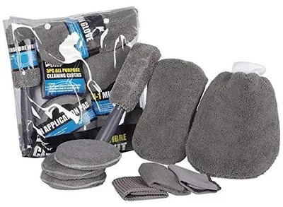 Image de Kit de polissage 9 pièces pour voitures, machines à laver et textiles en microfibre