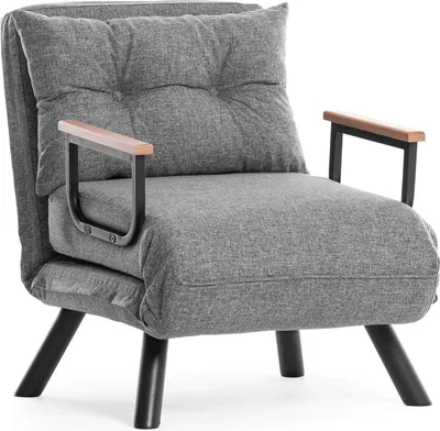 Immagine prodotto di Keoni - Poltrona, 60x78x78h cm Grigio Scuro, Reclinabile