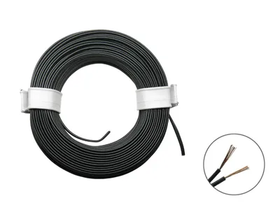 Produktbild von Schönwitz 50365 10m LIYZ Doppellitze Zwillingslitze 2x 0,08mm² schwarz