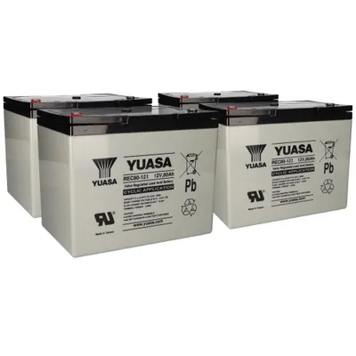 Obrázek produktu pro 4x olověná baterie Yuasa REC80-12I Pb 12V / 80Ah odolná proti cyklům, vnitřní závit M6