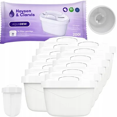 Produktbild von 12x Haysen&Clarvis AquaDew-Filterpatrone für Brita-Krug-Ersatz