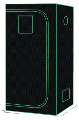 Zdjęcie produktu dla Namiot z wosku, konstrukcja nieprzepuszczająca światła, trwała konstrukcja, 90 x 90 x 180 cm