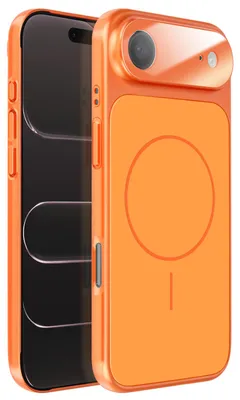 Obrázok produktu pre Avizar, pevné ochranné puzdro MagSafe s ochranným sklom na fotoaparát pre Apple iPhone Air, oranžové