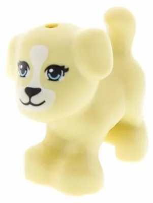 Produktbild von 1x Lego Tier Hund Friends beige stehend Augen blau Welpe 41025 6035467 93088pb03