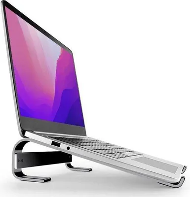 Obrázek produktu pro Univerzální držák na notebook 10–18 palců, chladicí stojan na notebook, hliník, černý