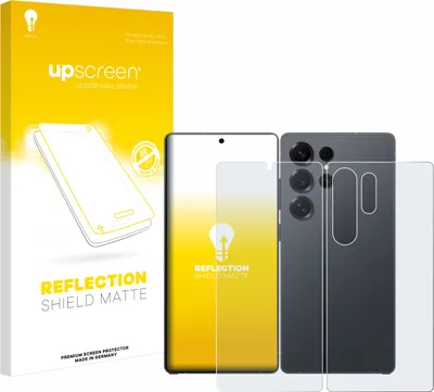 Produktbild von upscreen Schutzfolie für Samsung Galaxy S25 Ultra (Display+Rückseite) Displayschutz Displayschutzfolie Folie Matt Entspiegelungsfolie