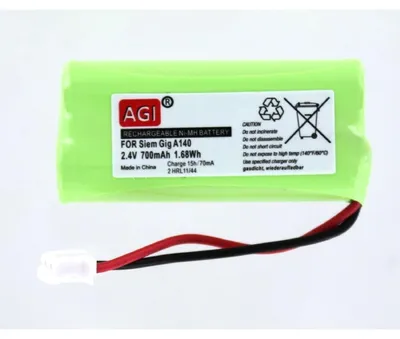 Produktbild von Akku für Telekom FT585 NiMH 2,4 Volt 650 mAh grün.