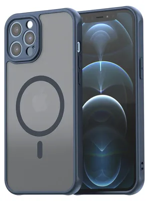 Produktbild von Techsuit – HaloFrost II MagSafe-Schutzhülle für iPhone 12 Pro Max – dunkelblau