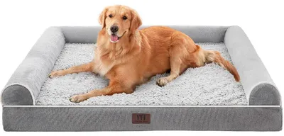 Produktbild von Orthopädisches Hundebett Grau L 106 x B 76 x H 19 cm