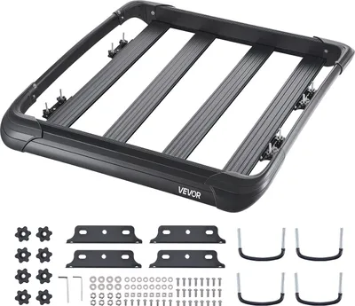 Obrázok produktu pre VEVOR strešný nosič (1216 x 1020 x 142 mm) z nehrdzavejúcej zliatiny (max. nosnosť 68 kg), strešný nosič pre SUV a nákladné vozidlá