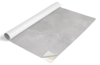 Imagen del producto de Película adhesiva para muebles - Película autoadhesiva para muebles, 100x50 cm - Película para muebles, ideal para armarios - Película para muebles - Película para la cocina - Resistente al agua - Lavable - Autoadhesiva - Sin burbujas de aire - Fondo gris