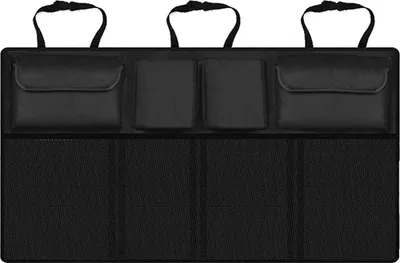 Immagine prodotto di Borsa portaoggetti per auto con 8 tasche - nera