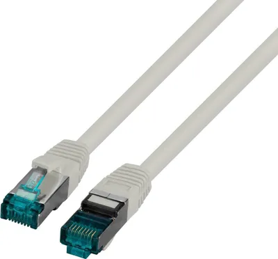 Produktbild von Patchkabel RJ45 S/FTP Kat. 6A LSZH grau 0,25m