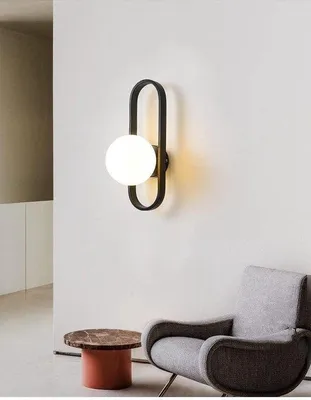 Image de Applique murale à piles - Lampe d'ambiance sans fil - Intensité réglable par télécommande - 100 lumens - Noir - LED