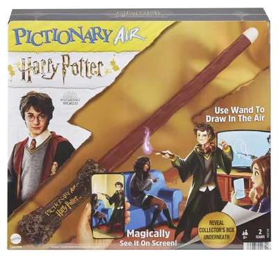 Produktbild von PICTIONARY AIR Harry Potter Family Drawing Game, Zauberstab, 112 doppelseitige H