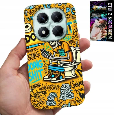 Obrázek produktu pro Etui Do Xiaomi Note 14 Pro 5G - Doing Shit Kościotrup Na Kiblu Case