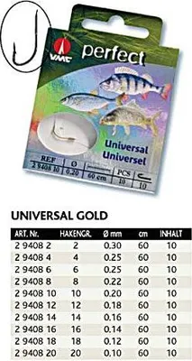 Produktbild von VMC Perfect Allroundhaken gold Gr.14