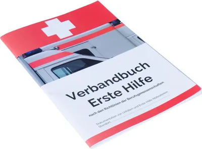 Produktbild von Verbandbuch DIN A 5 Verbandsbuch BGV A5 §16 Erste Hilfe Buch 40Seiten Ersthelfer
