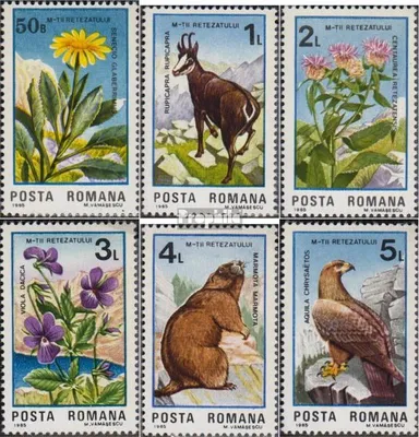Produktbild von Briefmarken Rumänien 1985 Mi 4172-4177 (kompl.Ausg.) postfrisch Naturschutzgebiet Retezat