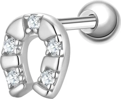 Produktbild von Glanzstücke München Piercing Hufeisen Sterling Silber Zirkonia 50084875