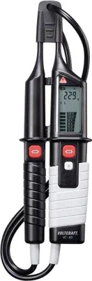 Produktbild von VOLTCRAFT VC 63 Zweipoliger Spannungsprüfer CAT III 1000 V, CAT IV 600 V Akustik, LCD, LED