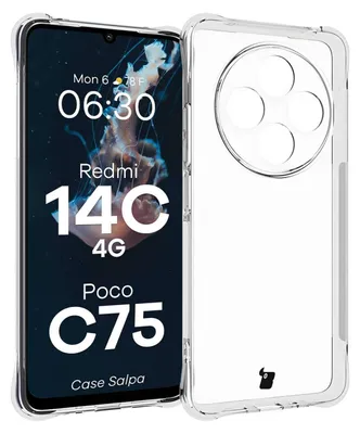 Produktbild von Elastyczne etui Bizon Case Salpa do Xiaomi Redmi 14C 4G / POCO C75, przezroczyste