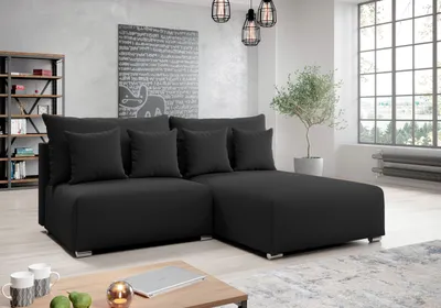 Produktbild von AX LIVING Ecksofa mit Schlaffunktion Ederra 208 cm breit – dunkelgrau R