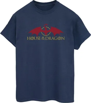 Produktbild von Game Of Thrones: House Of The Dragon - T-Shirt für Damen BI26029 (XXL) (Marineblau)