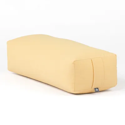 Produktbild von SALAMBA Yoga Bolster CLASSIC dobby sonnengelb | Dinkelhülsen