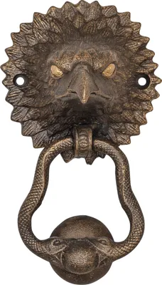 Produktbild von Türklopfer Adler Figur Skulptur Eisen Antik-Stil 19cm