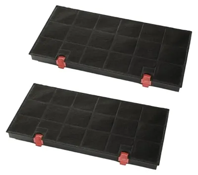 2x Aktivkohlefilter für Dunstabzugshaube, 430x215x27 mm