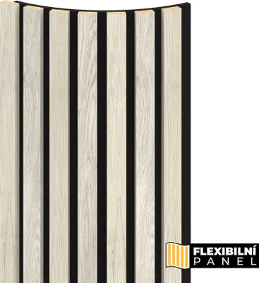 Obrázok produktu pre WALL CONCEPT flexi obkladový panel Moonlight, černý filc + MDF, 2750x285x17 mm, 0,78 m2