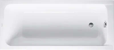 A top-down view of a white bathtub.