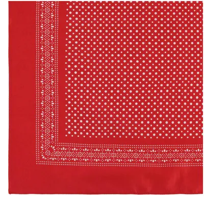 Produktbild von modAS Vierecktuch Bandana Kopftuch ca. 54x54 cm- Tuch in verschiedenen Designs und Farben aus Baumwolle in Rot mit kleinen Punkten