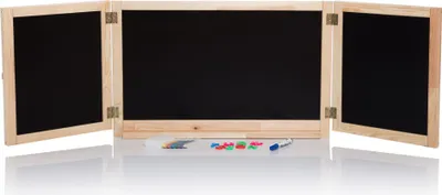 Wandtafel für Kinder SARA 1 Schreibtafel aus Holz Magnet 155x49x2,5 cm
