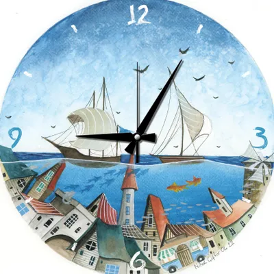 Produktbild von ART PUZZLE Puzzle Uhr City unter dem Wasser 570 Teile (inklusive Rahmen)