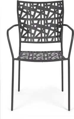 Produktbild von 4er Set Stühle Kelsie 54 x 55 x 89 cm Stahl Anthrazit