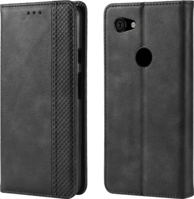 Produktbild von Mobigear Sensation  Google Pixel 3a Hülle Klapphülle Geldbörse - Schwarz
