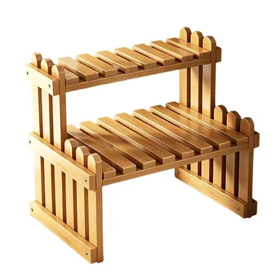 Obrázek produktu pro Dvoudílný dřevěný stojan na květiny pro venkovní použití