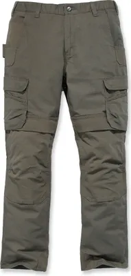 Produktbild von Carhartt® Herren-Arbeitshose Relaxed Fit Mit Cargo-Taschen 103335, Farbe:tarmac, Größe:W32/L32